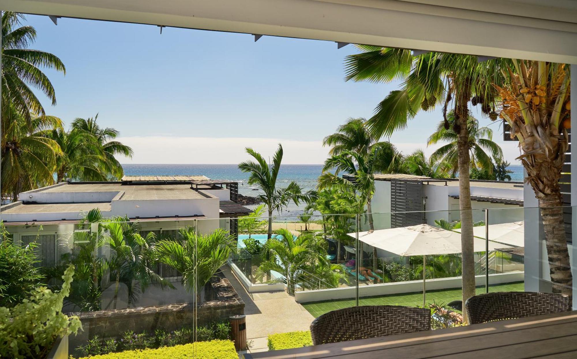 Plage Bleue Beachfront Apartments With Lov Trou aux Biches Esterno foto